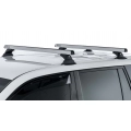 Rhino Rack JA9453 Heavy Duty RCH Silver 2 Bar Roof Rack for Nissan X-Trail T31 5dr SUV with Flush Roof Rail (2007 to 2014) - Factory Point Mount