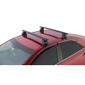 Rhino Rack JA1920 Vortex 2500 Black 2 Bar Roof Rack for Toyota Aurion GSV50R 4dr Sedan with Bare Roof (2012 to 2017) - Clamp Mount