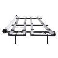 Rhino Rack JC-00937 Multislide Double 3.0m Ladder Rack System with Conduit for Ford Transit Custom 4dr Custom SWB Low Roof with Bare Roof (2013 onwards) - Factory Point Mount