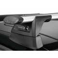 Yakima Aero ThruBar Silver 2 Bar Roof Rack for BMW X1 F48 5dr SUV with Flush Roof Rail (2016 to 2022) - Flush Rail Mount
