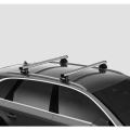 Thule ProBar Evo Silver 2 Bar Roof Rack for Porsche Cayenne Mk3 5dr SUV with Flush Roof Rail (2018 onwards) - Flush Rail Mount