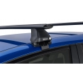 Rhino Rack JA2185 Vortex 2500 Black 2 Bar Roof Rack for Honda Jazz GE 5dr Hatch with Bare Roof (2008 to 2014) - Clamp Mount