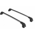 Turtle AIR3 Silver 2 Bar for Volkswagen Amarok 2H 4dr Ute with Factory Mounting Point (2011 to 2023)