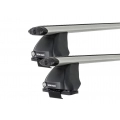 Rhino Rack JA1852 Vortex 2500 Silver 2 Bar Roof Rack for Ford Fairlane AU-BF 4dr Sedan with Bare Roof (1999 to 2007) - Clamp Mount
