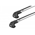 Thule WingBar Edge Silver 2 Bar Roof Rack for BMW 3 Series E90 4dr Sedan with Bare Roof (2005 to 2012) - Factory Point Mount