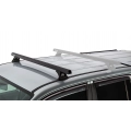 Rhino Rack JA9466 Heavy Duty RCH Black 1 Bar Roof Rack (Front) for Volkswagen Amarok 2H 4dr Ute with Bare Roof (2011 to 2023) - Factory Point Mount