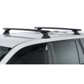 Rhino Rack JA9543 Vortex RCH Black 2 Bar Roof Rack for Nissan X-Trail T31 5dr SUV with Flush Roof Rail (2007 to 2014) - Factory Point Mount