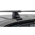 Rhino Rack JA8326 Vortex 2500 Black 2 Bar Roof Rack for Toyota Fortuner GX 5dr SUV with Bare Roof (2015 onwards) - Clamp Mount