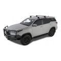 Rhino Rack JA8326 Vortex 2500 Black 2 Bar Roof Rack for Toyota Fortuner GX 5dr SUV with Bare Roof (2015 onwards) - Clamp Mount