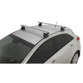 Rhino Rack JA2056 Vortex 2500 Silver 2 Bar FMP Roof Rack for Hyundai i30 GD 5dr Hatch with Bare Roof (2012 to 2017) - Factory Point Mount