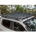 Yakima LNL Platform F (1570mm x 805mm) Black Bar Roof Rack for Toyota Land Cruiser 5dr 76 Series Wagon with Rain Gutter (2007 onwards) - Gutter Mount