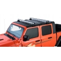 Rhino Rack JB0100 Heavy Duty RL110 Silver 2 Bar Roof Rack for Jeep Wrangler JL 4dr SUV with Rain Gutter (2019 onwards) - Gutter Mount