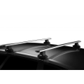 Thule 754 Wingbar Evo Silver Roof Racks for Volvo C30 3dr Hatch with Bare Roof (2006 to 2013) - Clamp Mount