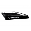 Tracklander Aluminium (2200mm x 1250mm) Full y Enclosed Rack for Land Rover Defender 130 4dr Ute with Rain Gutter (1990 to 2020) - Gutter Mount
