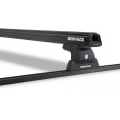 Rhino Rack JA8721 Heavy Duty RLT600 Trackmount Black 2 Bar Roof Rack for Ford F350 Crew Cab 4dr Ute with Bare Roof (2008 to 2016) - Track Mount