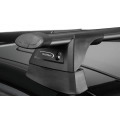 Yakima Aero ThruBar Black 1 Bar Roof Rack for Holden Commodore VE 2dr Ute with Bare Roof (2007 to 2013) - Clamp Mount