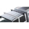 Rhino Rack JA9079 Vortex RL110 Black 1 Bar Roof Rack for Toyota Land Cruiser VDJ79R 4dr 79 Series Ute with Rain Gutter (2007 onwards) - Gutter Mount