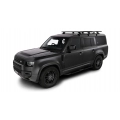 Rhino Rack JC-01926 Vortex RCL Black 3 Bar Roof Rack for Land Rover Defender 90 Gen2 3dr SUV with Factory Fitted Track (2020 onwards) - Factory Point Mount