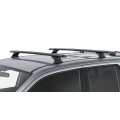 Rhino Rack JA9587 Vortex RCH Black 2 Bar Roof Rack for Volkswagen Amarok 2H 4dr Ute with Bare Roof (2011 to 2023) - Factory Point Mount