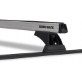 Rhino Rack JB0836 Heavy Duty RCH Trackmount Black 2 Bar Roof Rack for Holden Rodeo R9 2dr Space Cab Ute with Bare Roof (1998 to 2003) - Track Mount