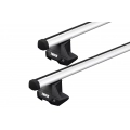 Thule ProBar Evo Silver 2 Bar Roof Rack for Volkswagen Passat B8 4dr Sedan with Bare Roof (2015 onwards) - Clamp Mount