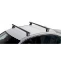 CRUZ Airo X Black 2 Bar Roof Rack for Vauxhall Corsa C 5dr Hatch with Bare Roof (2004 to 2007) - Factory Point Mount