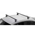 CRUZ SX Black 2 Bar Roof Rack for Mercedes Benz A Class C169 3dr Hatch with Bare Roof (2004 to 2012) - Factory Point Mount