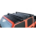 Rhino Rack JB0101 Heavy Duty RL110 Black 2 Bar Roof Rack for Jeep Wrangler JL 4dr SUV with Rain Gutter (2019 onwards) - Gutter Mount