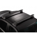 Yakima Aero ThruBar Black 2 Bar Roof Rack for BMW X3 F25 5dr SUV with Flush Roof Rail (2011 to 2017) - Flush Rail Mount