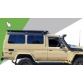 Wedgetail Platform Roof Rack (2200mm x 1450mm) for Toyota Land Cruiser 2dr 78 Series Troop Carrier with Rain Gutter (1999 to 2007) - Gutter Mount