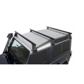 Rhino Rack JA0836 Heavy Duty RL210 Black 3 Bar Roof Rack for Land Rover Defender 90 3dr SUV with Rain Gutter (1990 to 2020) - Gutter Mount