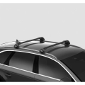 Thule WingBar Edge Black 2 Bar Roof Rack for Volkswagen Passat B8 5dr Wagon with Flush Roof Rail (2015 onwards) - Flush Rail Mount