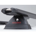 Yakima LNL Platform B (1380mm x 1530mm) Black Bar Roof Rack for Toyota Fortuner GX 5dr SUV with Bare Roof (2015 onwards) - Track Mount