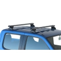 Prorack HD Through Bar Silver 2 Bar Roof Rack for Toyota Yaris XP130 5dr Hatch with Bare Roof (2011 to 2020) - Clamp Mount