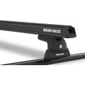 Rhino Rack JA6448 Heavy Duty RLT600 Trackmount Black 2 Bar Roof Rack for Holden Colorado RG 2dr Space Cab Ute with Bare Roof (2012 to 2020) - Track Mount