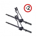Cruz Race black roof mounted bike carrier x 2 with matching locks (940-015)
