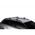 Thule SmartRack Square Black Roof Racks for Kia Carnival VQ 5dr Wagon with Raised Roof Rail (2006 to 2014) - Raised Rail Mount