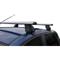 Rhino Rack JA1973 Vortex 2500 Silver 2 Bar Roof Rack for Ford Fiesta WP-WQ 5dr Hatch with Bare Roof (2002 to 2008) - Clamp Mount
