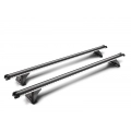 Prorack HD Through Bar Silver 2 Bar Roof Rack for Subaru Leone 4dr Sedan with Bare Roof (1984 to 1994) - Clamp Mount