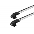 Thule 7206 WingBar Edge Silver 2 Bar Roof Rack for Mitsubishi Outlander ZM 5dr SUV with Flush Roof Rail (2022 onwards) - Flush Rail Mount