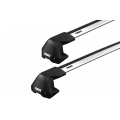 Thule 7205 WingBar Edge Silver 2 Bar Roof Rack for Skoda Octavia MK IV 5dr Hatch with Bare Roof (2019 onwards) - Clamp Mount