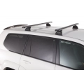Prorack HD Through Bar Silver 2 Bar Roof Rack for Nissan Pathfinder R50 5dr SUV with Raised Roof Rail (1995 to 2005) - Raised Rail Mount