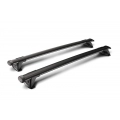 Yakima Aero Thrubar Black 2 Bar Roof Rack for Volkswagen Amarok Double Cab 4dr Ute with Bare Roof (2011 to 2023) - Factory Point Mount