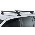 Rhino Rack JA9466 Heavy Duty RCH Black 1 Bar Roof Rack (Front) for Volkswagen Amarok 2H 2dr Ute with Bare Roof (2011 to 2023) - Factory Point Mount