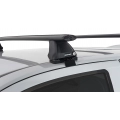 Rhino Rack JA2225 Vortex 2500 Black 2 Bar Roof Rack for Holden Colorado RG 4dr Ute with Bare Roof (2012 to 2020) - Clamp Mount