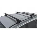 Rhino Rack JA9587 Vortex RCH Black 2 Bar Roof Rack for Volkswagen Amarok 2H 4dr Ute with Bare Roof (2011 to 2023) - Factory Point Mount