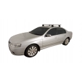 Rhino Rack JA1994 Vortex 2500 Silver 2 Bar Roof Rack for Ford Falcon AU-BF 4dr Sedan with Bare Roof (1998 to 2008) - Clamp Mount