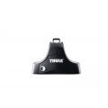 Thule 754 SquareBar Evo Black 2 Bar Roof Rack for Honda Fit 5dr Hatch with Bare Roof (2001 to 2007) - Clamp Mount