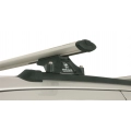 Rhino Rack JA2678 Vortex RLTP Trackmount Silver 2 Bar Roof Rack for Nissan Navara D40 (RX) 4dr Ute D40 with Bare Roof (2005 to 2015) - Track Mount