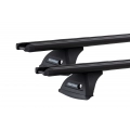 Yakima LNL TrimHD Black 2 Bar Roof Rack for MG 3 5dr Hatch with Bare Roof (2017 onwards) - Clamp Mount